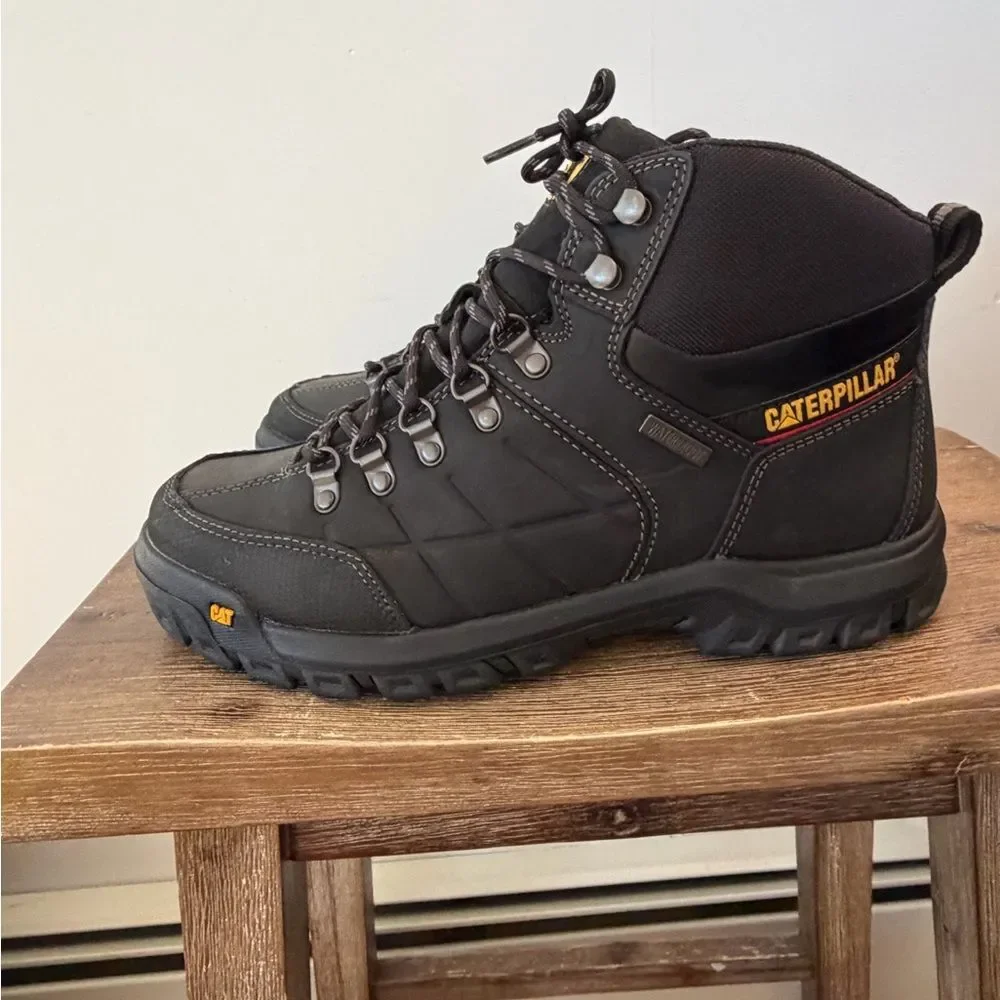 CAT Caterpillar P74129 Men's Threshold Waterproof Soft Toe Work Boots Shoes 11